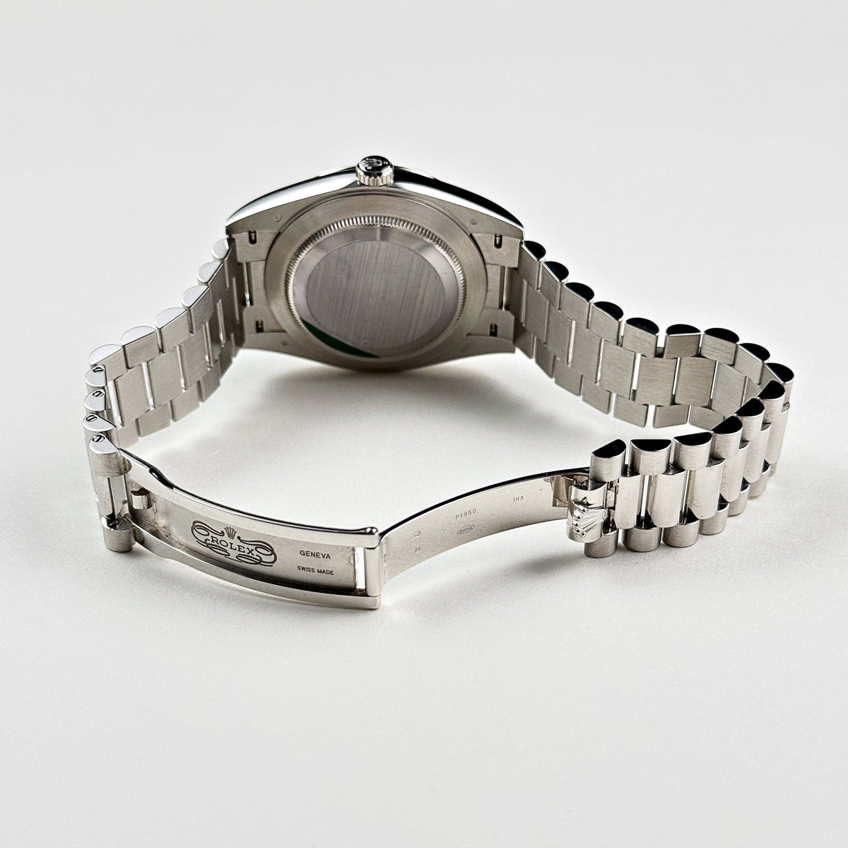 Rolex Day-Date 228206 Platinum  Olive Green Arabic Dial