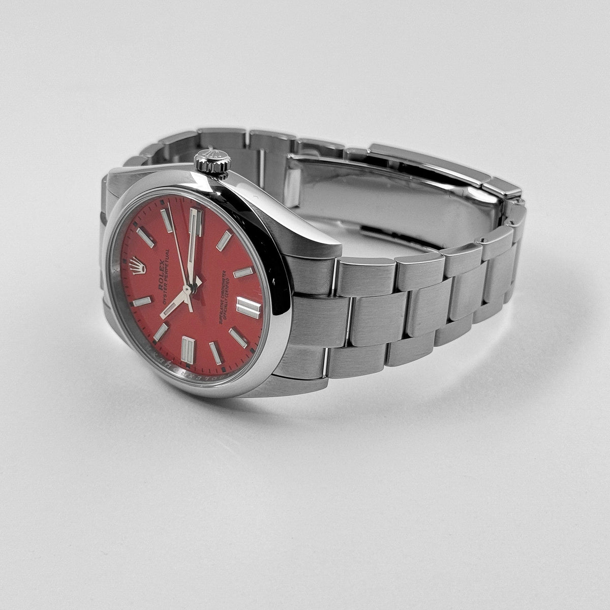 Rolex Oyster Perpetual 124300 Stainless Steel Red Dial (2021)
