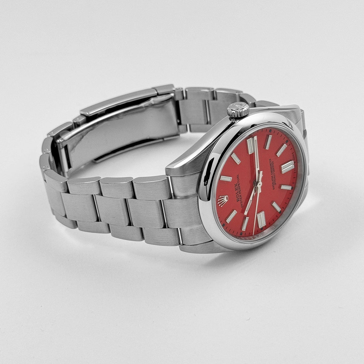Rolex Oyster Perpetual 124300 Stainless Steel Red Dial (2021)