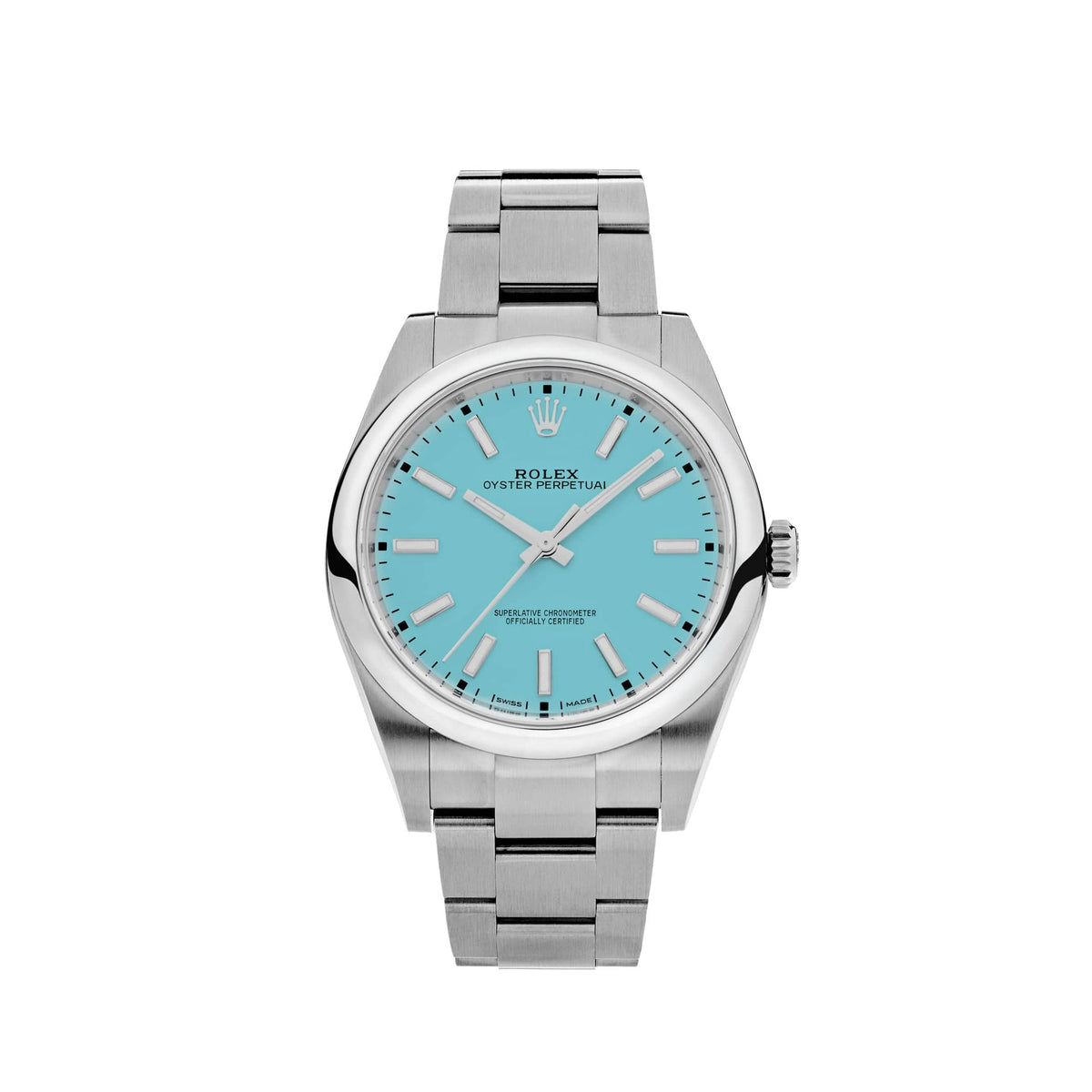 Rolex Oyster Perpetual 124300 Stainless Steel "Tiffany Blue" Turquoise Dial