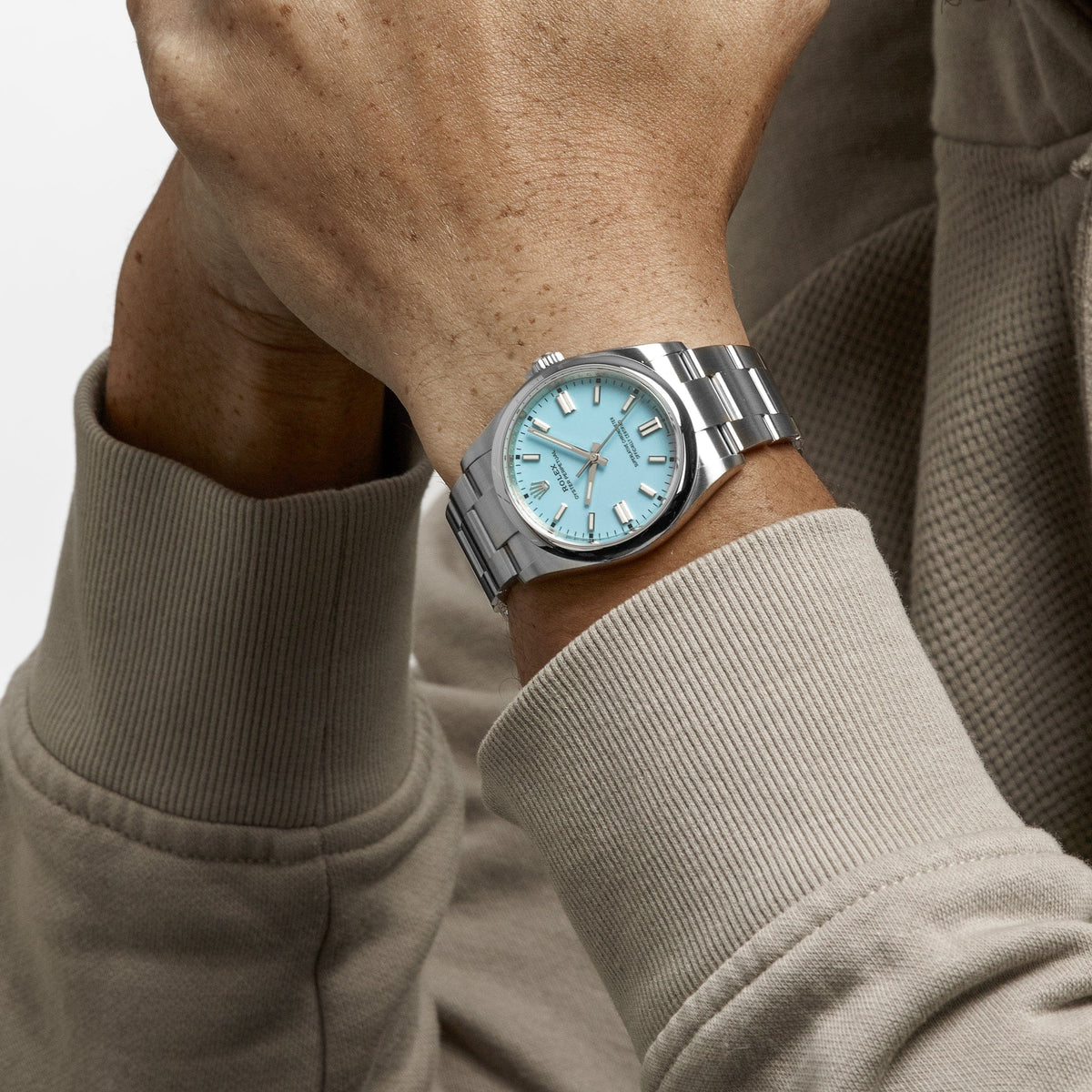 Rolex Oyster Perpetual 124300 Stainless Steel "Tiffany Blue" Turquoise Dial