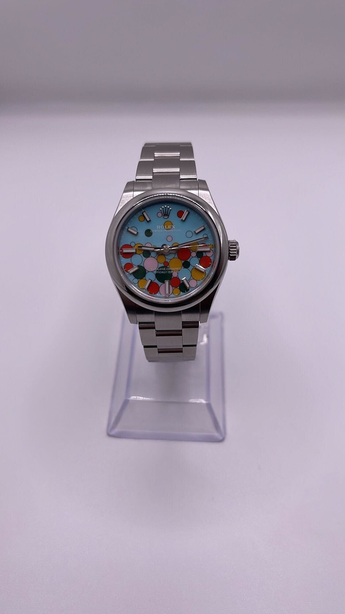 Rolex Oyster Perpetual 277200 'Ladies' Stainless Steel 'Celebration Motif' Dial (2024)