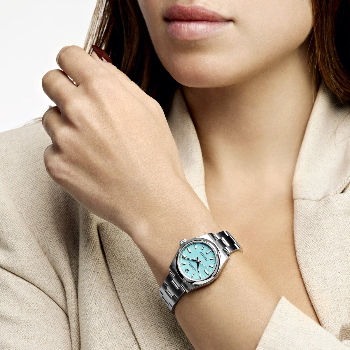 Rolex Oyster Perpetual 277200 'Ladies' Stainless Steel Tiffany Blue Turquoise Dial (2024)