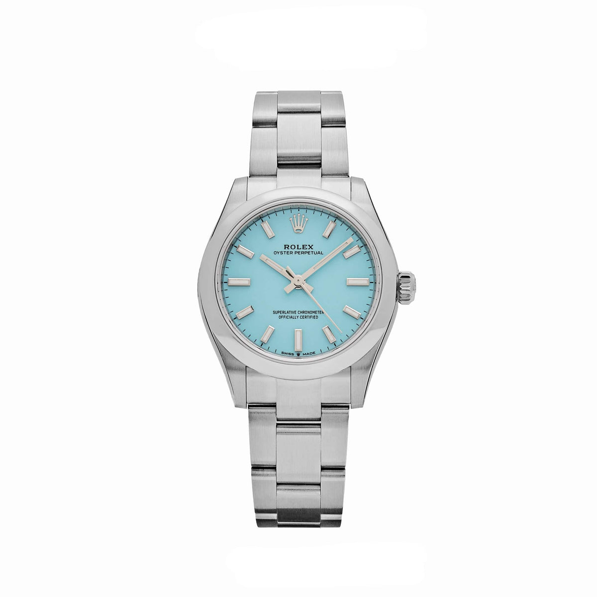 Rolex Oyster Perpetual 277200 'Ladies' Stainless Steel Tiffany Blue Turquoise Dial (2024)