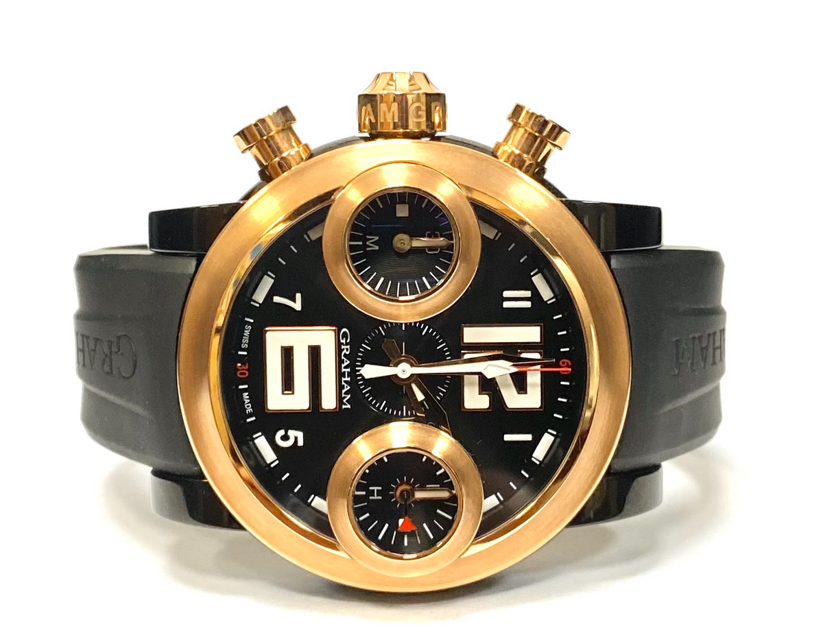 Graham Swordfish Stainless Steel PVD And Rose Gold Left handed 46mm