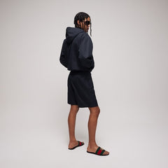 GG cotton canvas shorts - dark blue