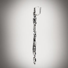 GG Marmont crystal chandelier earrings - palladium-toned brass