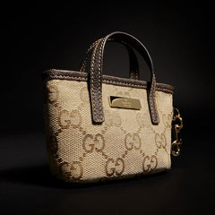 Gucci Tribeca charm - sand and brown GG canvas