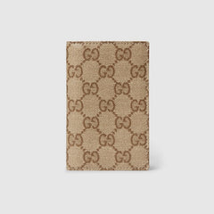 Gucci Essence Classic card case - sand and brown GG canvas