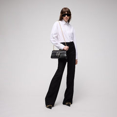 GG cotton poplin damier shirt - white