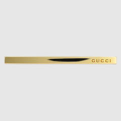 Horizontal bar ring - gold-toned brass