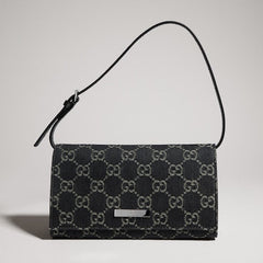 Small pouch with strap and Gucci plaque