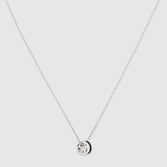 Gucci Interlocking crystal pendant necklace - 925 sterling silver