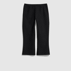 GG jersey jacquard pants - black
