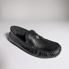 Men's driver with Gucci crest - black leather
