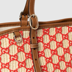 Woven small tote bag