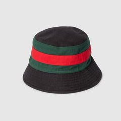 bucket hat with Web - Washed cotton