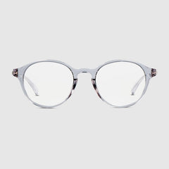 Round optical frame - grey acetate
