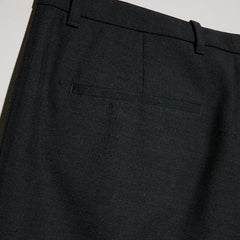 Wool pants with Gucci fil coupé - dark grey