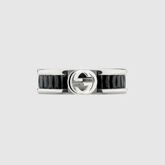 Gucci Interlocking crystal ring - 925 sterling silver