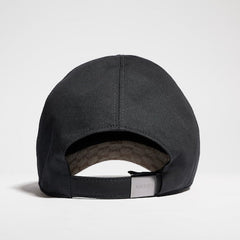 Cotton canvas baseball hat - black