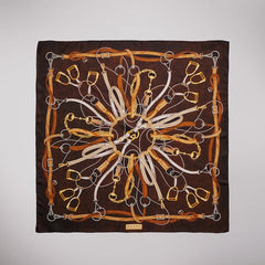 "Hard-Wear" printed silk carré - multicolor