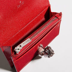 Dionysus small wallet - red leather