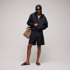 GG cotton canvas shorts - dark blue
