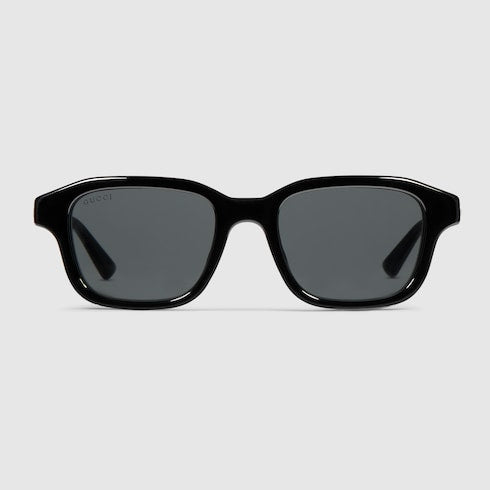 Rectangular-frame sunglasses - black
