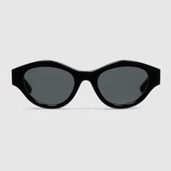Cat-eye frame sunglasses - black