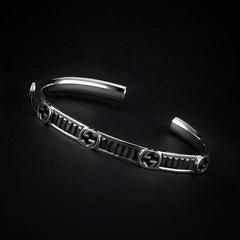 Gucci Interlocking crystal bangle bracelet - 925 sterling silver