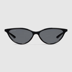 Cat-eye frame sunglasses - black