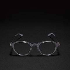 Round optical frame - grey acetate