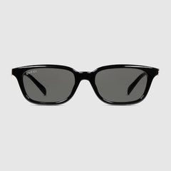 Rectangular-frame sunglasses - black