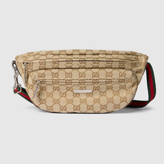 Gucci Tag small crossbody bag - sand and brown GG canvas