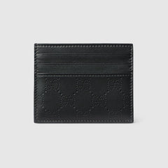 Aria card case - black GG leather
