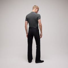 GG wool silk jacquard polo shirt - dark grey