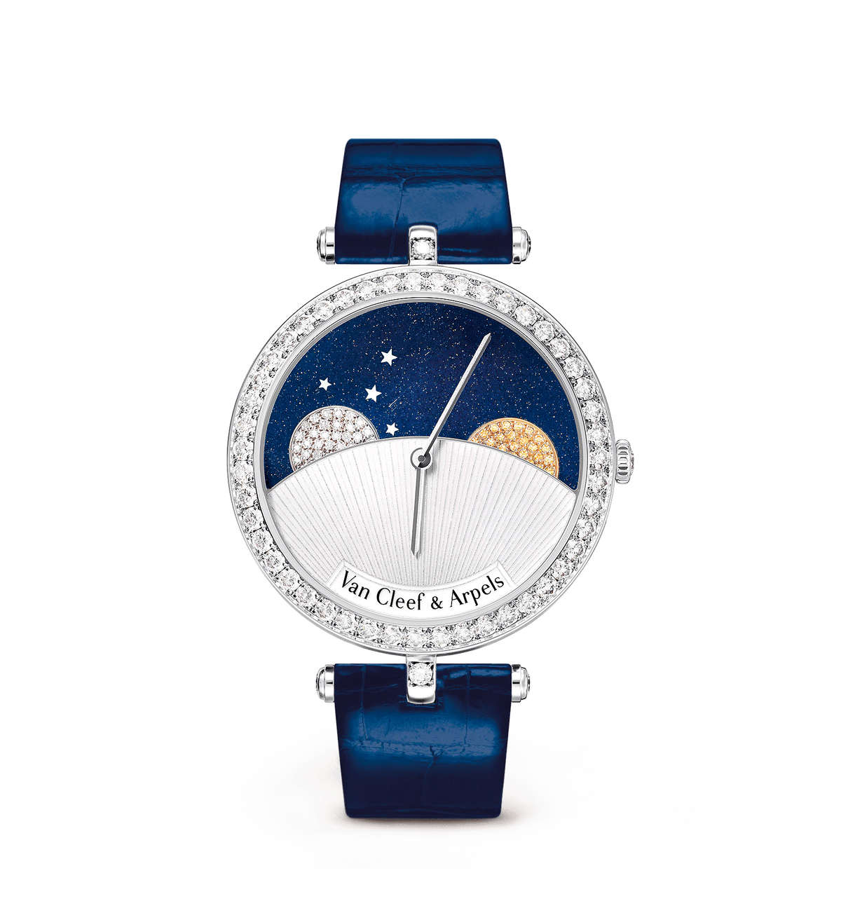 Van Cleef & Arpels Lady Arpels Day And Night White Gold 38mm