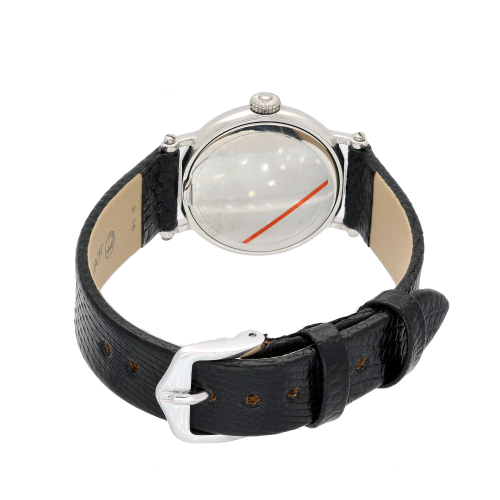 Pre-owned Patek Philippe Calatrava Officer 18ct White Gold Ladies Watch 4860G