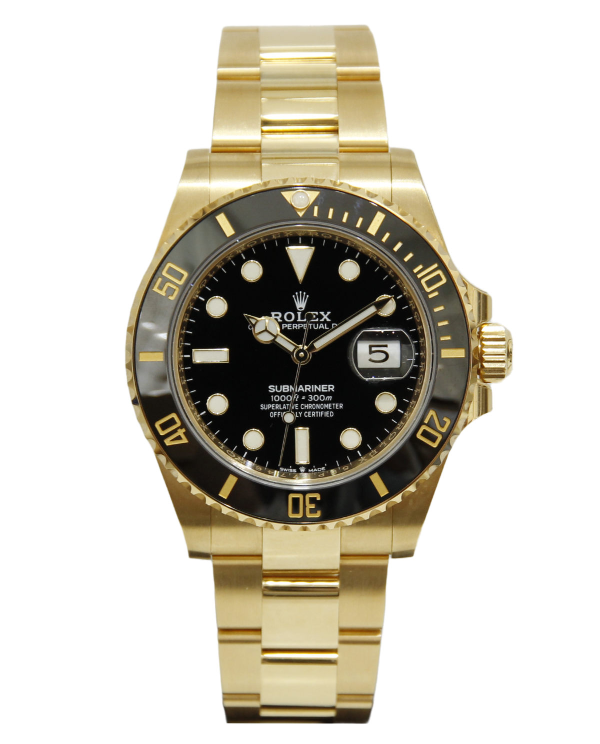 Rolex Submariner Yellow Gold 126618LN